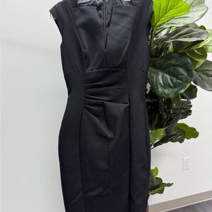 Karen Millen Sophisticated Black Midi Dress